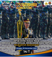 Divisi Humas Polri Raih Penghargaan Nugraha Sakanti, Bukti Komitmen Menjaga Kepercayaan Publik Jakarta — Di tengah dera