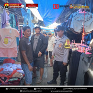 Bhabinkamtibmas Polsek Ladongi Gelar Patroli Pagi, Jaga Kamtibmas di Pasar Tradisional Gunung Jaya KOLAKA TIMUR – Dalam