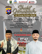 Polda Sumbar Gelar Shalat untuk 24 Korban Banjir: Ikhtiar Duka, Doa, dan Kepedulian