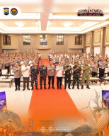 Kapolda Jatim Pimpin Rakor Operasi Lilin Semeru 2025, 14.827 Personel Disiagakan Jaga Nataru