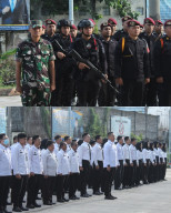 Perketat Pengamanan Jelang Nataru, Rutan Kelas I Surabaya Gelar Apel Siaga Terpadu