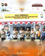 Kapolda Jatim Tinjau Pos Terpadu ASDP Ketapang, Apresiasi Personel Pengamanan Nataru 2025–2026