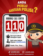 Polrestabes Surabaya Perkuat Pelayanan Call Center Polisi 110