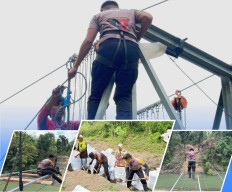 Progres Pembangunan Jembatan di Desa Watu Capai 70%, Batalyon C Pelopor Tegaskan Komitmen untuk Masyarakat