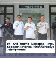 Jelang Nataru 2026, Rutan Kelas I Surabaya Dimonitoring PK Ahli Utama Ditjen PAS