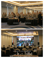 Kapolda Lampung Ikuti Rilis Akhir Tahun Polri 2025, Kapolri Tekankan Soliditas dan Respons Kemanusiaan