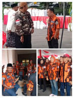 Solid dan Disiplin, Pemuda Pancasila Surabaya Hadiri Undangan Wali Kota