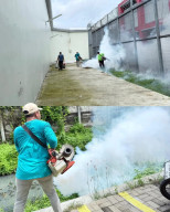 Antisipasi DBD di Musim Hujan, Rutan Kelas I Surabaya Bersama Puskesmas Medaeng Gelar Fogging Menyeluruh