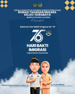 Rutan Kelas I Surabaya Tegaskan Sinergi dan Pengabdian Lewat Peringatan Hari Bakti Imigrasi ke-76