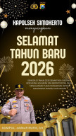 Kapolsek Simokerto Sampaikan Ucapan Selamat Tahun Baru 2026, Tegaskan Komitmen Pengabdian dan Integritas