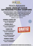 Polres Sampang Kembalikan Lima Motor Hasil Ungkap Kasus Curanmor