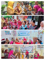 Bunda Camat Simokerto Noer Novita Amin Supel dan Akrab, Disapa “Bunda” oleh Warga dan Anak-Anak PAUD PPT Mawar Kapasan