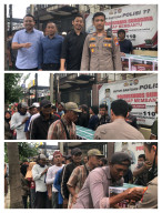 Jelang Isra Miraj, Kapolsek Genteng Tebar Kepedulian: 100 Paket Sembako untuk Tukang Becak dan Ojol Surabaya