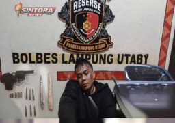 Baku Tembak di Lampung Utara! Residivis Curanmor Tumbang Diterjang Timah Panas, Komplotan Diburu