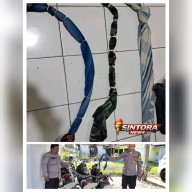 Tiga Motor dan Sarung Diduga untuk Perang Sarung Diamankan Polisi, Warga Lamongan Resah