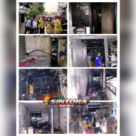 Jelang Berbuka, Si Jago Merah Hanguskan 7 Kamar di Rusunawa Sumbo Simokerto