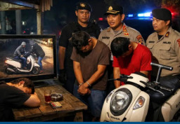 Terlelap 20 Menit, Motor Penjaga Warung Madura Digondol Maling: Dua Pelaku Dibekuk Polisi Bangkalan