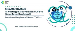 KEMKES Sediakan Layanan Registrasi Melalui WhatsApp Bagi Penerima Vaksinasi COVID-19