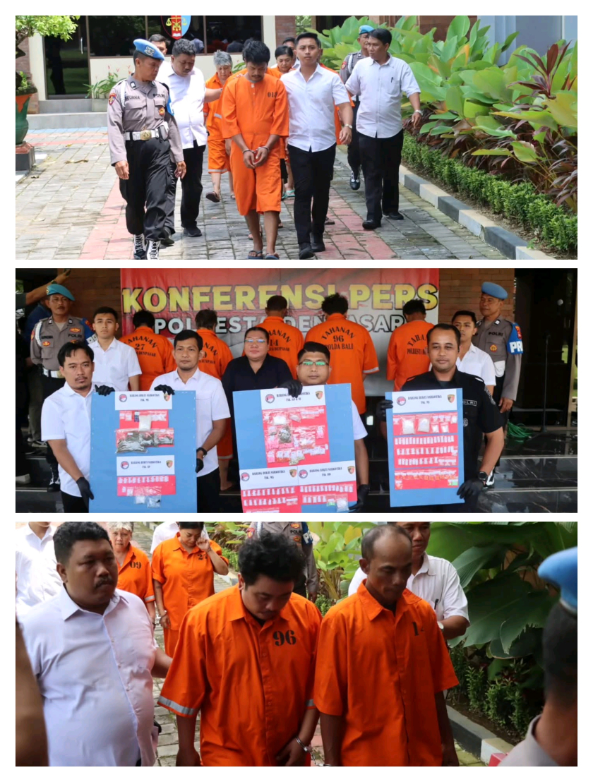 Digulung Polisi, Jaringan Pengedar Narkoba di Denpasar Terancam Hukuman Seumur Hidup